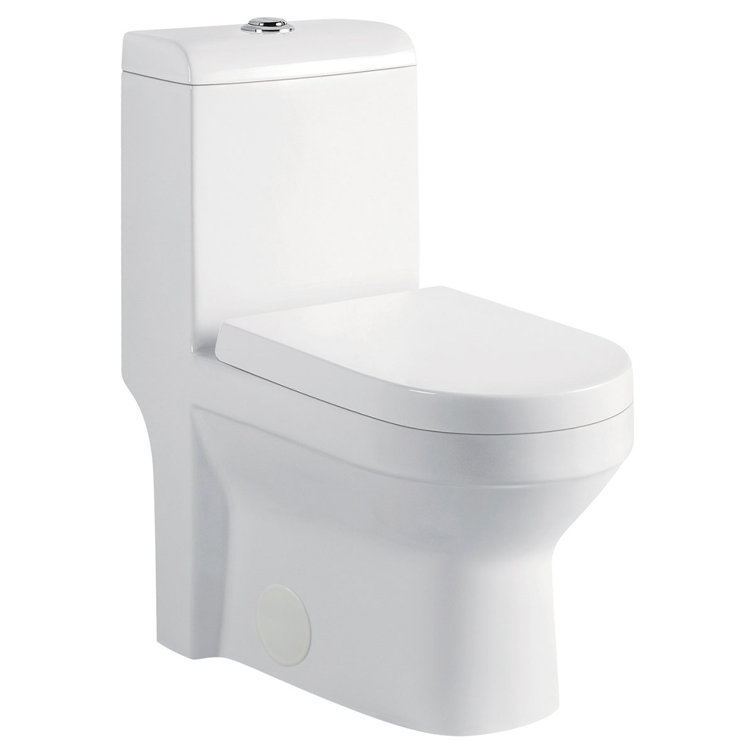 Lesscare 1.28 Gallons Per Minute GPF Round Floor Mounted OnePiece